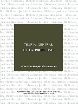 cover image of Teoría general de la propiedad